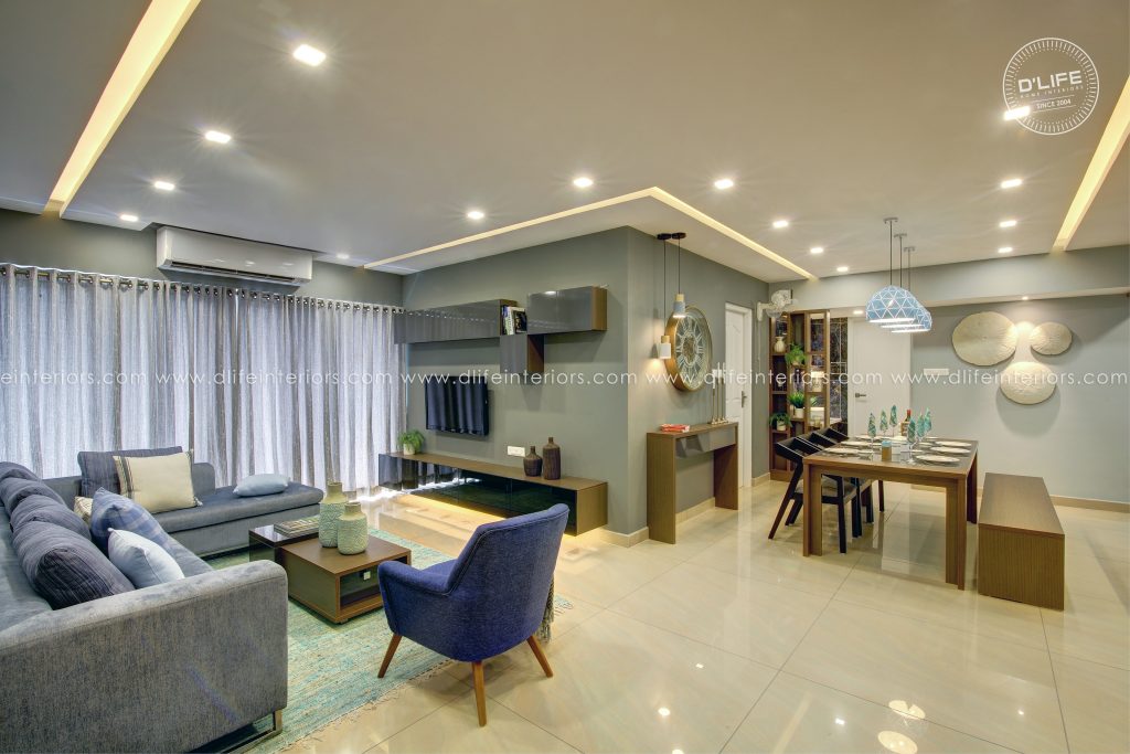 Newly finished interior, clear of dust and construction residue